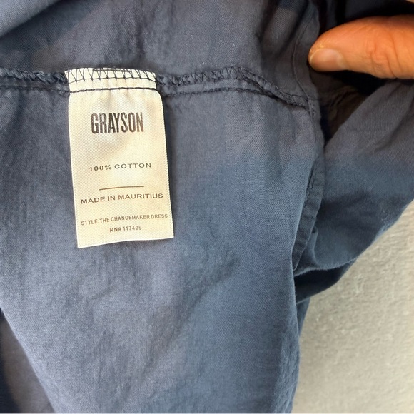 Grayson Frank & Eileen - Women’s The Changemeaker Midi dress 100% cotton navy S - Picture 6 of 7